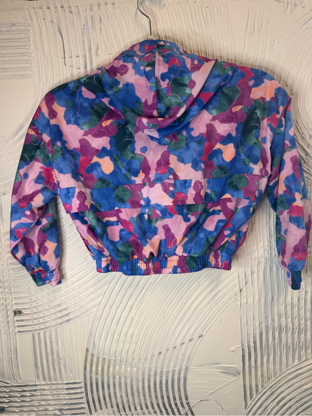 Reebok Kids Multicolor Hooded Cropped Rain Jacket